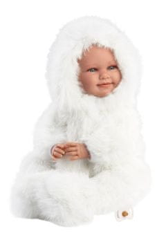 Llorens 74505 NEW BORN - realistična lutka dojenčka z zvoki in mehkim tekstilnim telesom - 45 cm