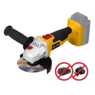 Kotni brusilnik Aku 115mm/20V ASIST