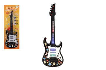 Teddies Plastična kitara 53cm z baterijskim trakom z zvokom z lučjo