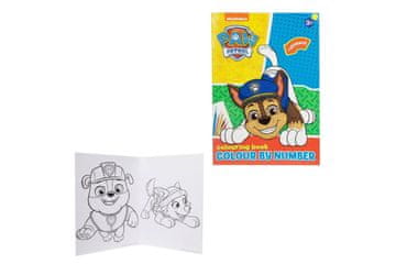 Teddies Delovni zvezek Slikanje po številkah z nalepkami Tlapková patrola/Paw Patrol 21x29,5cm