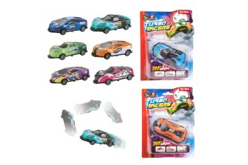 Teddies Dirkalni avtomobil za obračanje 9 cm za raztegovanje v nasprotni smeri