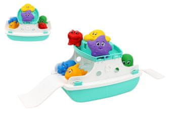 Teddies Čoln/prikolica v vodi, plastika z dodatki v mreži