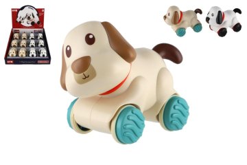 Teddies Pes/kunec za jahanje iz plastike 11x9cm - z možnostjo izvleka - različne različice ali barve