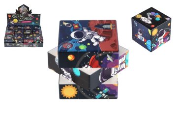 Kockasta sestavljanka vesolje 3x3x3 plastika v foliji