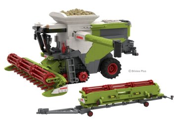 BRIXIES Plus 222.734 CLAAS LEXION 8900 TERRA TRAC - kombajn s prikolico, 1498 KM