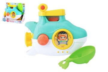 Plastična kopalna posoda 23 cm s priseski in zajemalko 12 m+