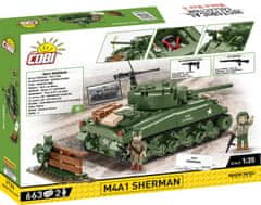 Cobi 3126 II. svetovna vojna M4A1 Sherman, 1:35, 663 k, 2 f