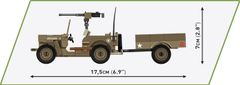Cobi 3132 II WW Willys MB s prikolico, 1:35, 200 KM, 2 f