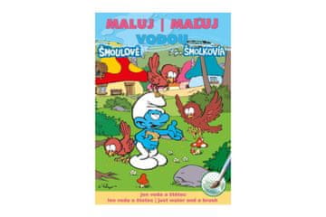 Barvanje strani A5 Barva z vodo Smurfs
