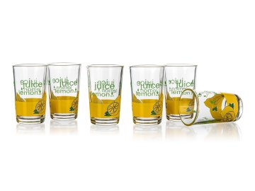 Steklo 250ml s potiskom VALUE LEMON (6 kosov)