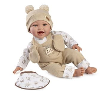 Guca 845 OLIVER - realistična dojenčkova lutka z mehkim tekstilnim telesom - 42 cm