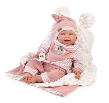 Guca 10261 OLIVIA - obtežena realistična dojenčkova lutka z mehkim tekstilnim telesom - 42 cm