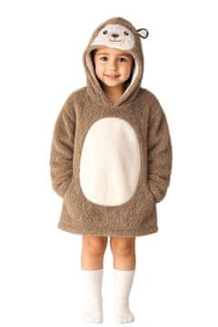 Cozy Noxxiez CH309 Ježek - topla TV odeja s kapuco za otroke od 3 do 6 let