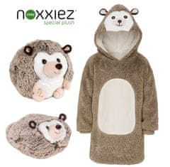 Cozy Noxxiez CH309 Ježek - topla TV odeja s kapuco za otroke od 3 do 6 let