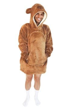 Cozy Noxxiez CH364 Kapybara - topla TV odeja s kapuco za najstnike in odrasle