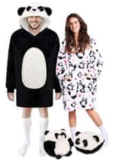 Cozy Noxxiez CH367 Panda - topla TV odeja s kapuco za najstnike in odrasle