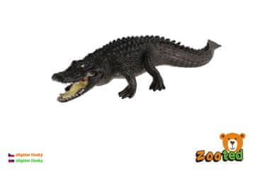 Aligator kitajski zooted plastični 19cm