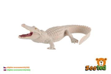 Aligator severnoameriški beli zooted plastični 15cm