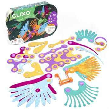 CLIXO Tropske ptice - magnetni komplet 22 kosov