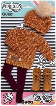 Guca P859 obleka za punčko PENELOPE velikosti 34 cm s čevlji