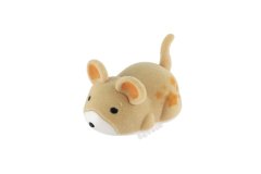 Veverica z želodom iz plastike 5cm na baterije 3 barve