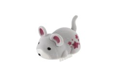 Veverica z želodom iz plastike 5cm na baterije 3 barve