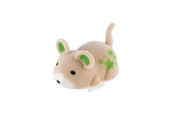 Veverica z želodom iz plastike 5cm na baterije 3 barve