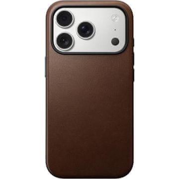 Nomad Moderno usnjeno ohišje za iPhone 17 Pro Brown