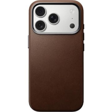 Nomad Usnjeno ohišje za iPhone 17 Pro Brown