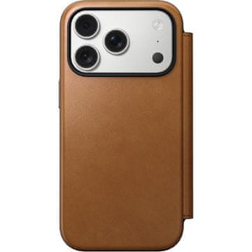 NOMAD Mod.Leather Folio iP17 Pro Slovenski tan