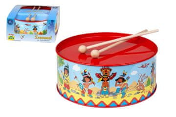 LENA Boben Indijanci kovinski premer 20 cm višina 9 cm brez traku