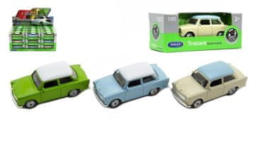 Welly Avto Trabant 1:60 kovinski 7cm mešane barve prosti tek - mešane različice ali barve