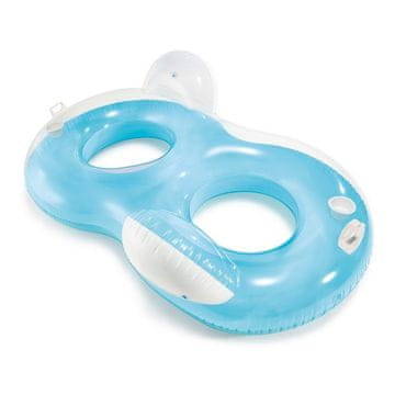 Intex Napihljiv ležalnik Dvojni krog 198 x 117 cm