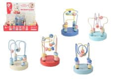 Teddies Izobraževalni labirint les/kovina 9x13cm 6 vrst 12m+