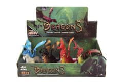 Teddies Plastika Dragon 4 vrste