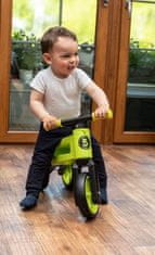 Funny Wheels Skuter Rider SuperSport green 2in1 + trak, zgoraj. Sedlo 28/30 cm, 25 kg nos 18 m+ v škatli.