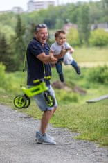 Funny Wheels Skuter Rider SuperSport green 2in1 + trak, zgoraj. Sedlo 28/30 cm, 25 kg nos 18 m+ v škatli.
