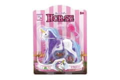 Teddies Enorog/konj 15 cm, česljiv s sedlom in dodatki