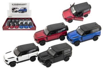 Kinsmart Avto Land Rover Defender 90 kovina/plast 1:36 12,5 cm za raztegovanje na hrbtni strani