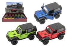 Kinsmart Avto Jeep Wrangler 2018 trda streha 12,5cm kovina/plastik 4 barve na hrbtni strani