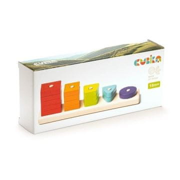 CUBIKA 15320 Sortiranje oblik VI - lesena sestavljanka 16 kosov