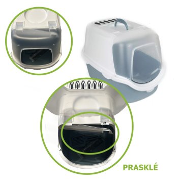 Zolux Zaprto stranišče Cathy Easy Clean - Zlomljen zgornji rob - POPUST