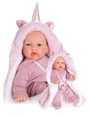 Antonio Juan 12238 PETIT - realistična lutka z zvoki in mehkim tekstilnim telesom - 27 cm