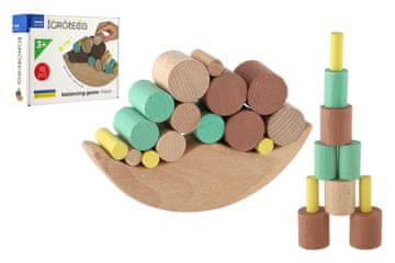 Teddies Igra za uravnoteženje lesa 16 kosov