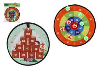 Teddies Velcro tarča obojestranska 34cm + žogice