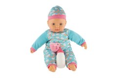 Teddies Otroška lutka 40 cm z mehkim telesom in stekleničko z dudo