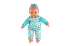 Teddies Otroška lutka 40 cm z mehkim telesom in stekleničko z dudo