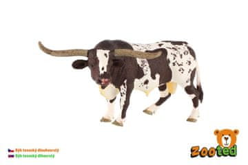 Bik Longhorn Texas govedo zooted plastika 15cm