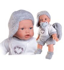 Antonio Juan 12321 PETIT - realistična lutka z zvoki in mehkim tekstilnim telesom - 27 cm