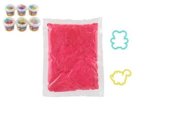 Teddies Tekoči pesek NARA 200g z ravnili 2 kosa 6 vrst v plastičnem lončku 9x7,5cm